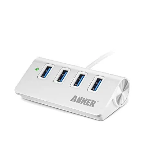 Anker® Hub USB Portatile in Alluminio 4-Porte USB 3.0 con Cavo di 60 cm USB 3.0